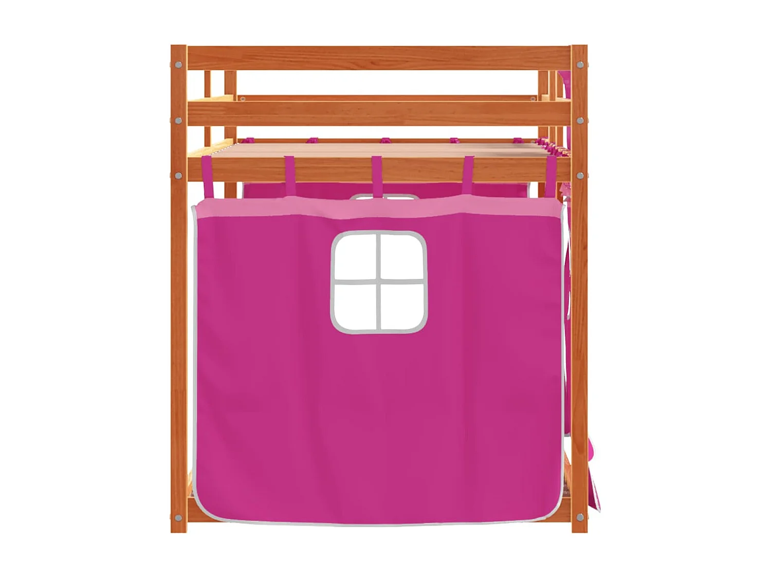 Lit superposé sans matelas rose 80x200 cm bois de pin massif