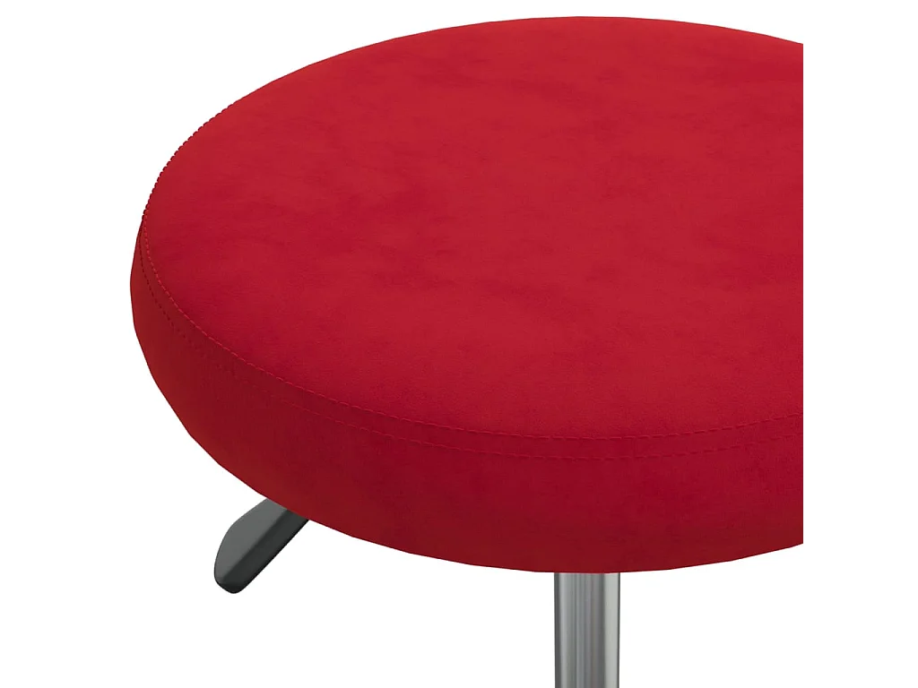 Chaise de salle à manger Rouge bordeaux Velours