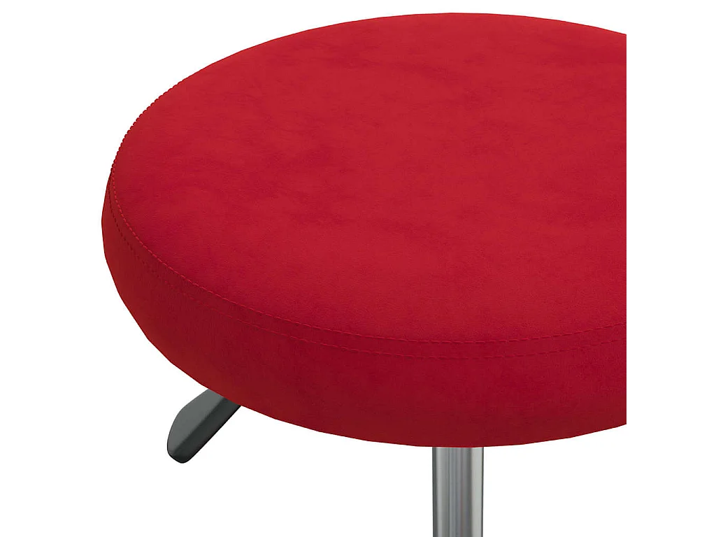 Chaise de salle à manger Rouge bordeaux Velours