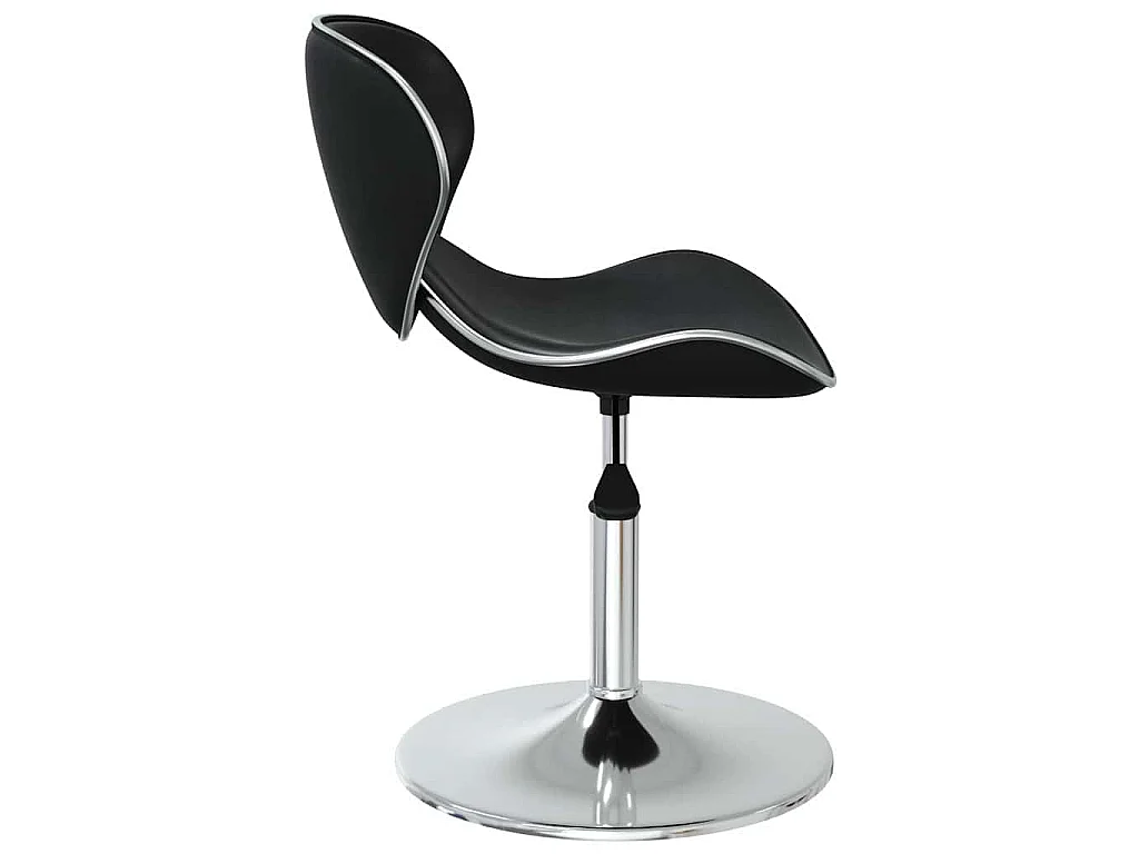 Eetkamerstoelen 4 st kunstleer zwart