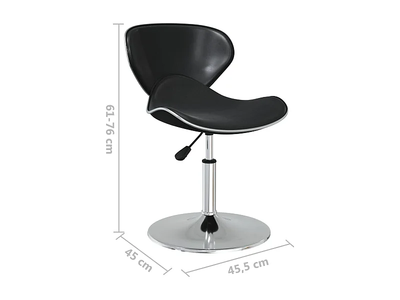 Esszimmerstühle 4 Stk. Schwarz Kunstleder