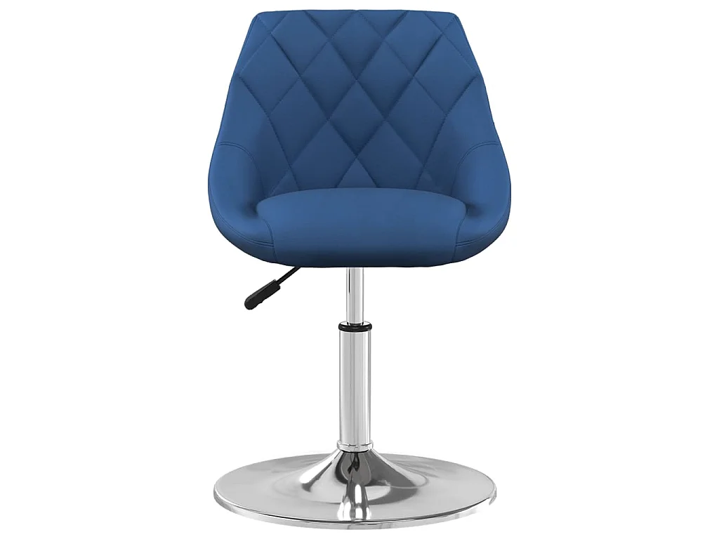 Esszimmerstühle 2 Stk. Drehbar Blau Samt
