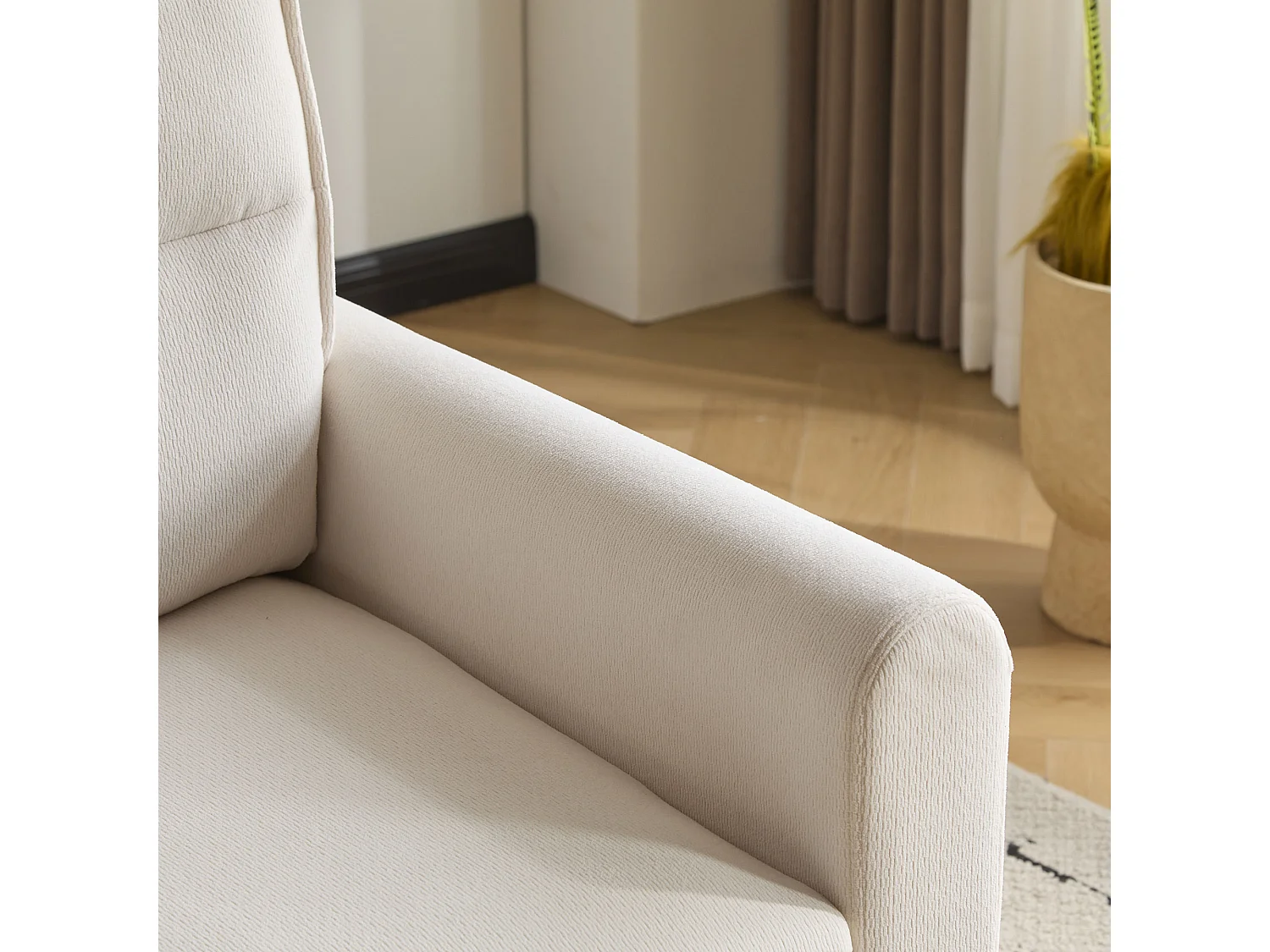 Canapé 2 places moderne - pliable - avec fonction gigogne - beige