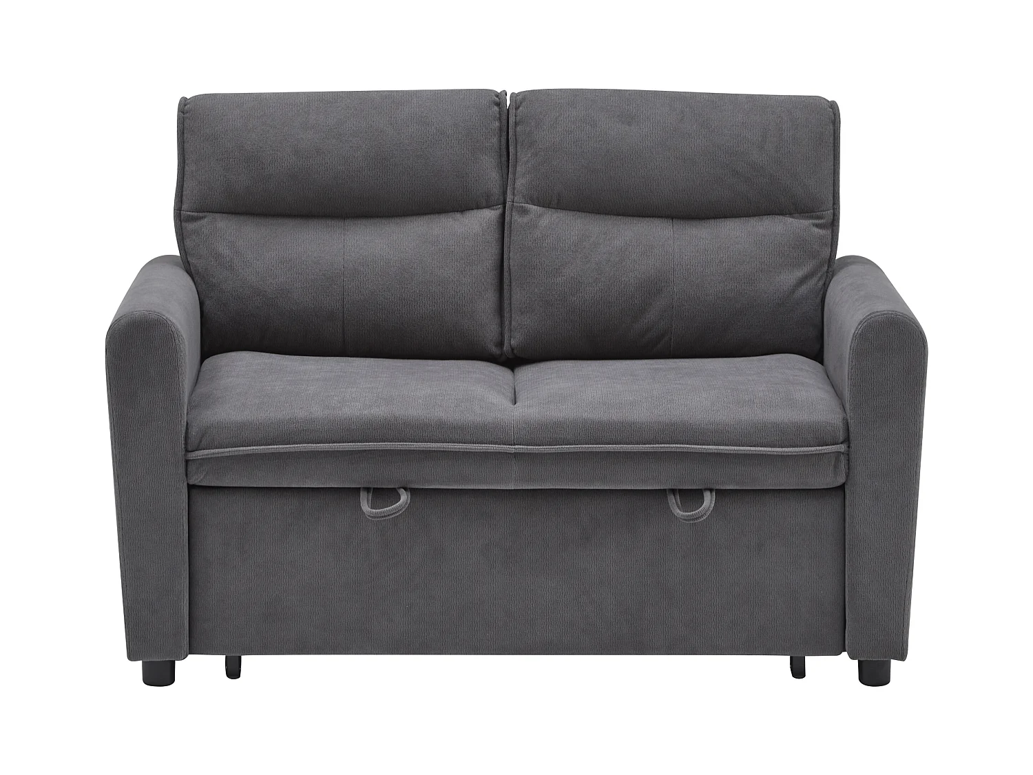 Moderne 2-zits bank - opvouwbaar - met nestelfunctie - grijs