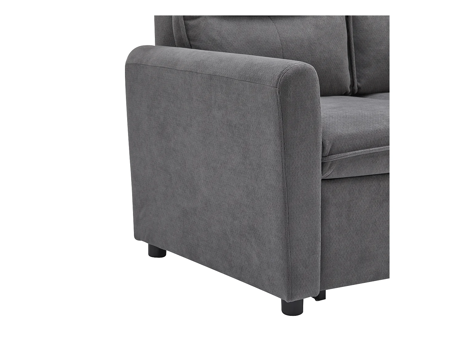 Moderne 2-zits bank - opvouwbaar - met nestelfunctie - grijs