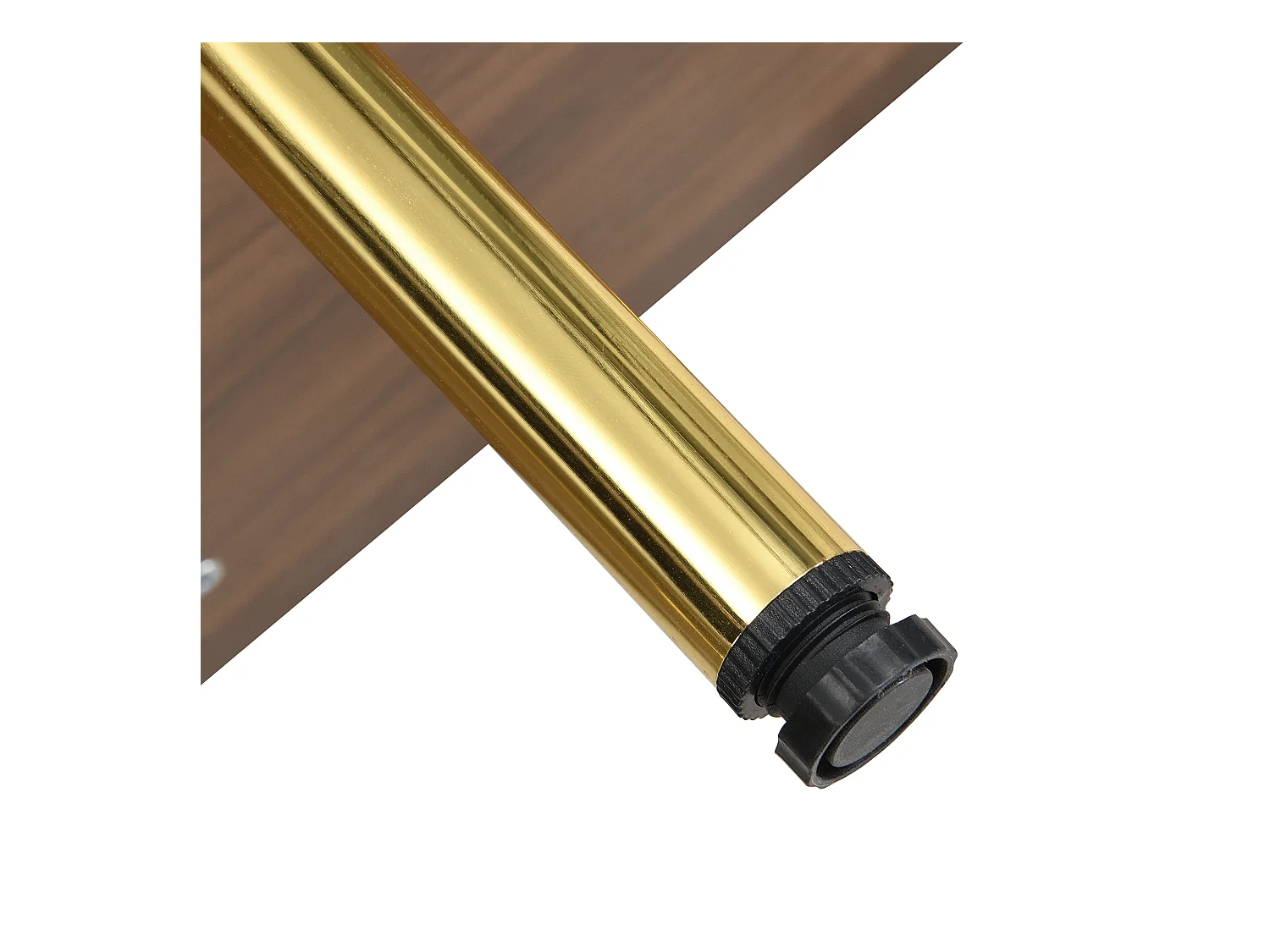 Buffet moderne 145x43x78cm - avec 4 portes - avec étagères réglables et pieds en métal - Naturel