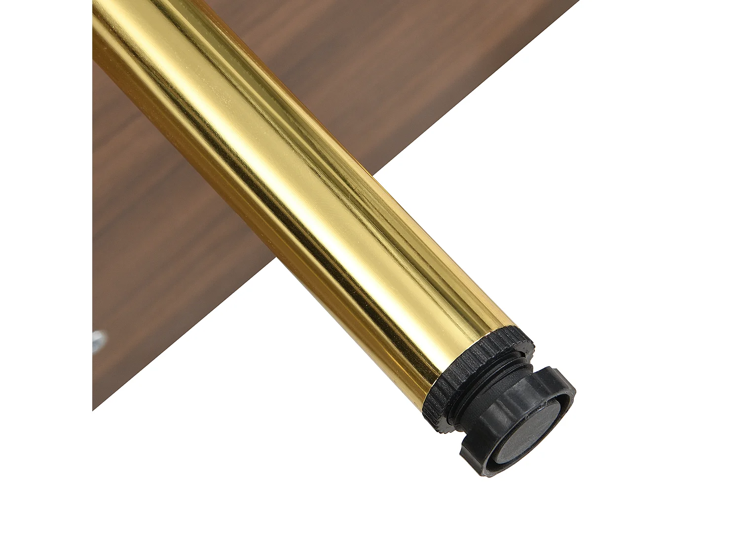 Buffet moderno 145x43x78 cm - con 4 puertas - con estantes ajustables y patas de metal - Natural