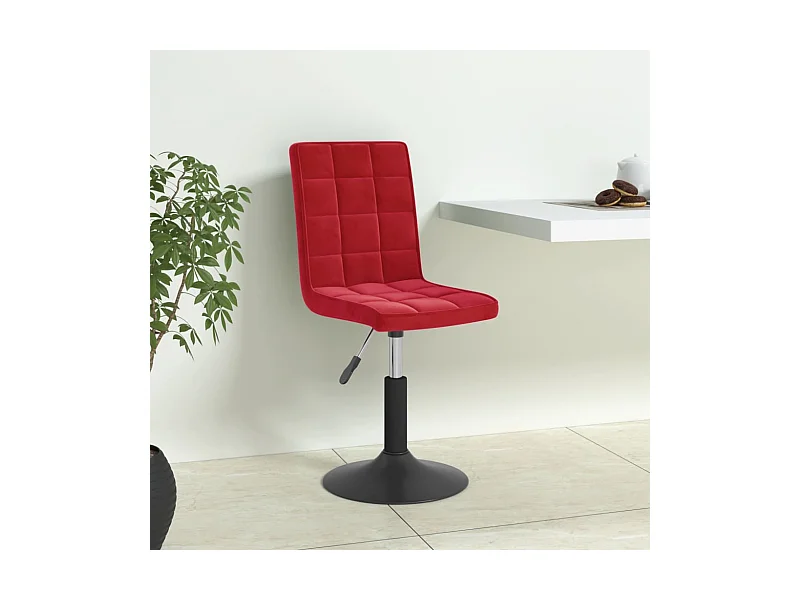 Esszimmerstühle 6 Stk. Drehbar Weinrot Samt