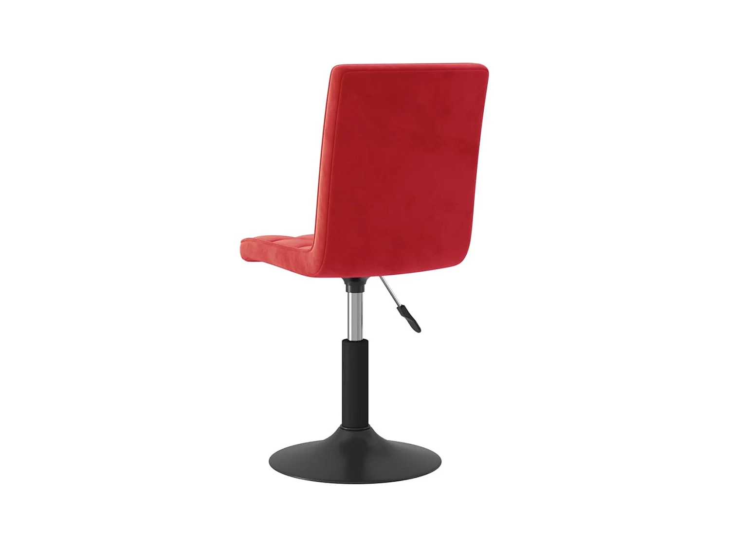 Chaises à manger pivotantes lot de 6 rouge bordeaux velours