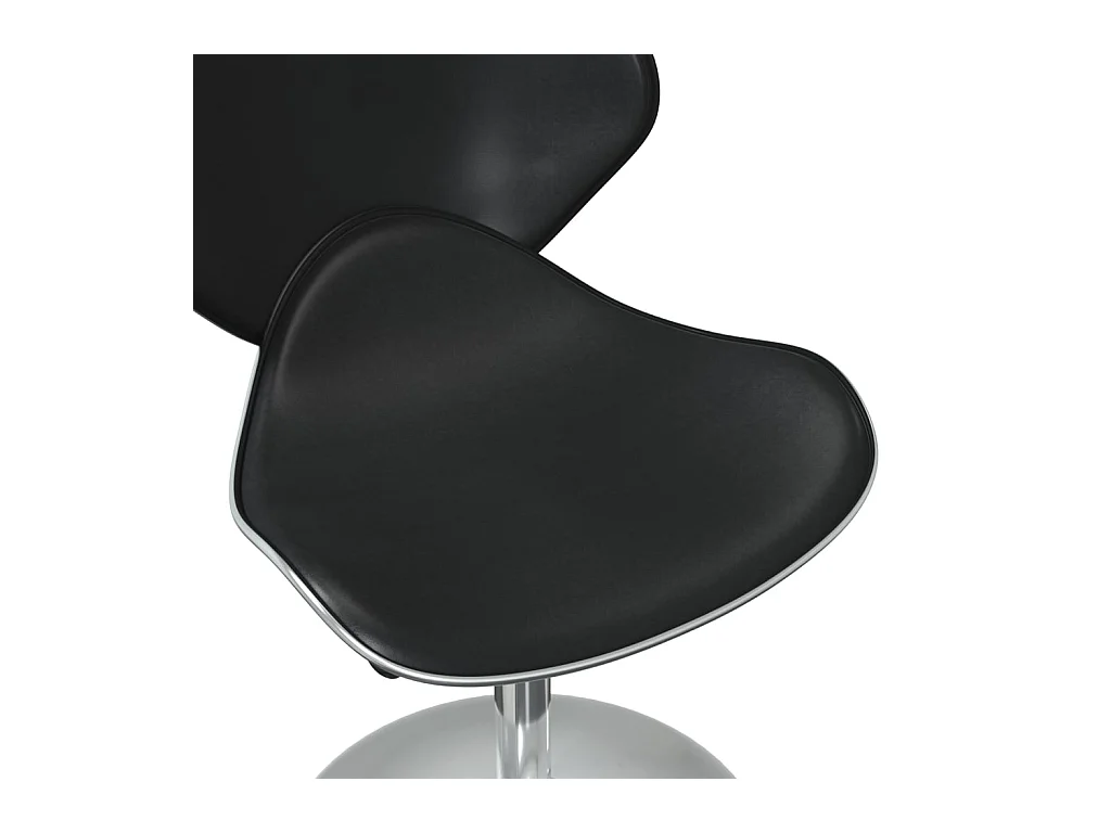 Esszimmerstühle 2 Stk. Schwarz Kunstleder