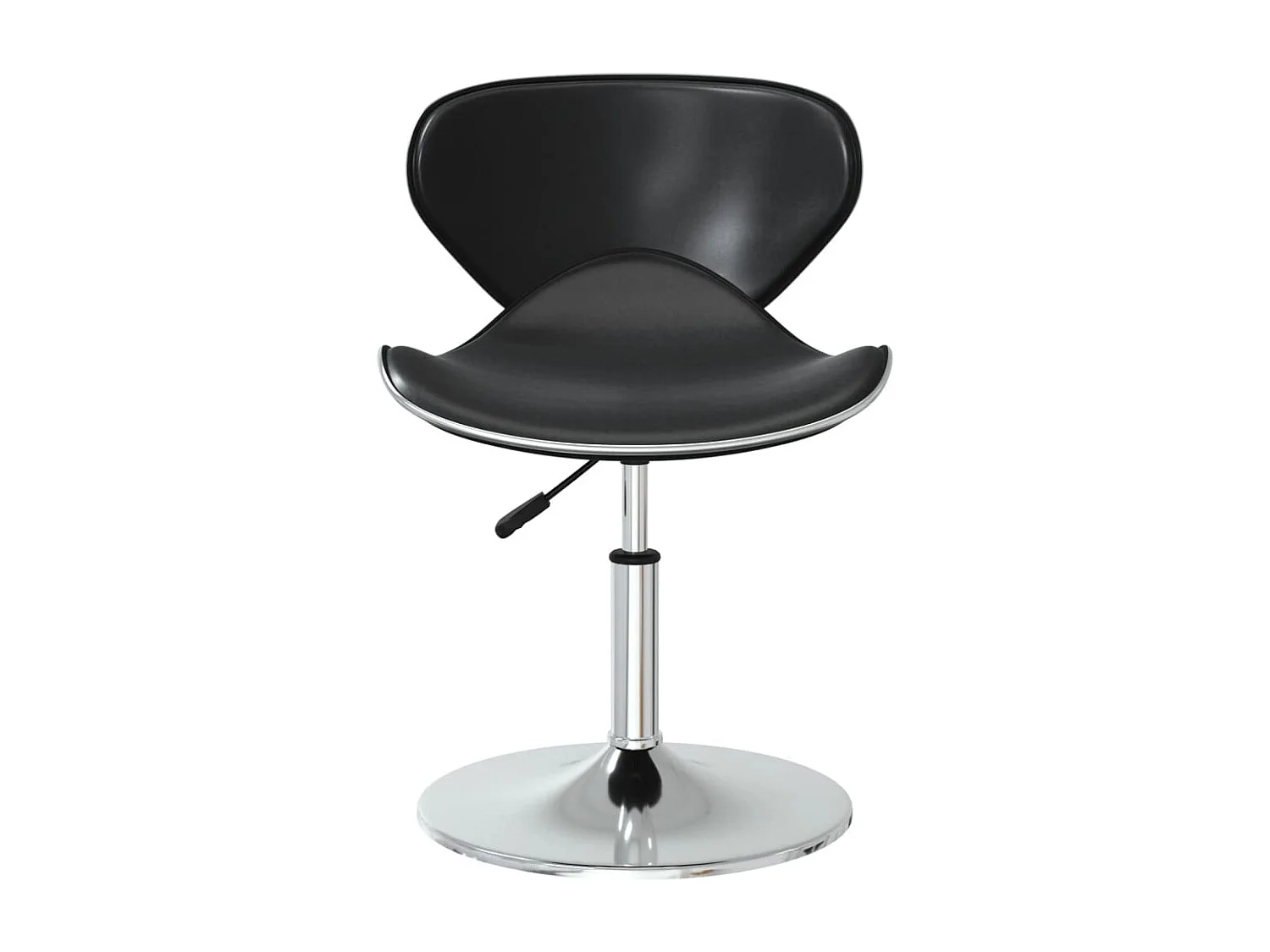 Cadeiras de jantar 2 pcs couro artificial preto