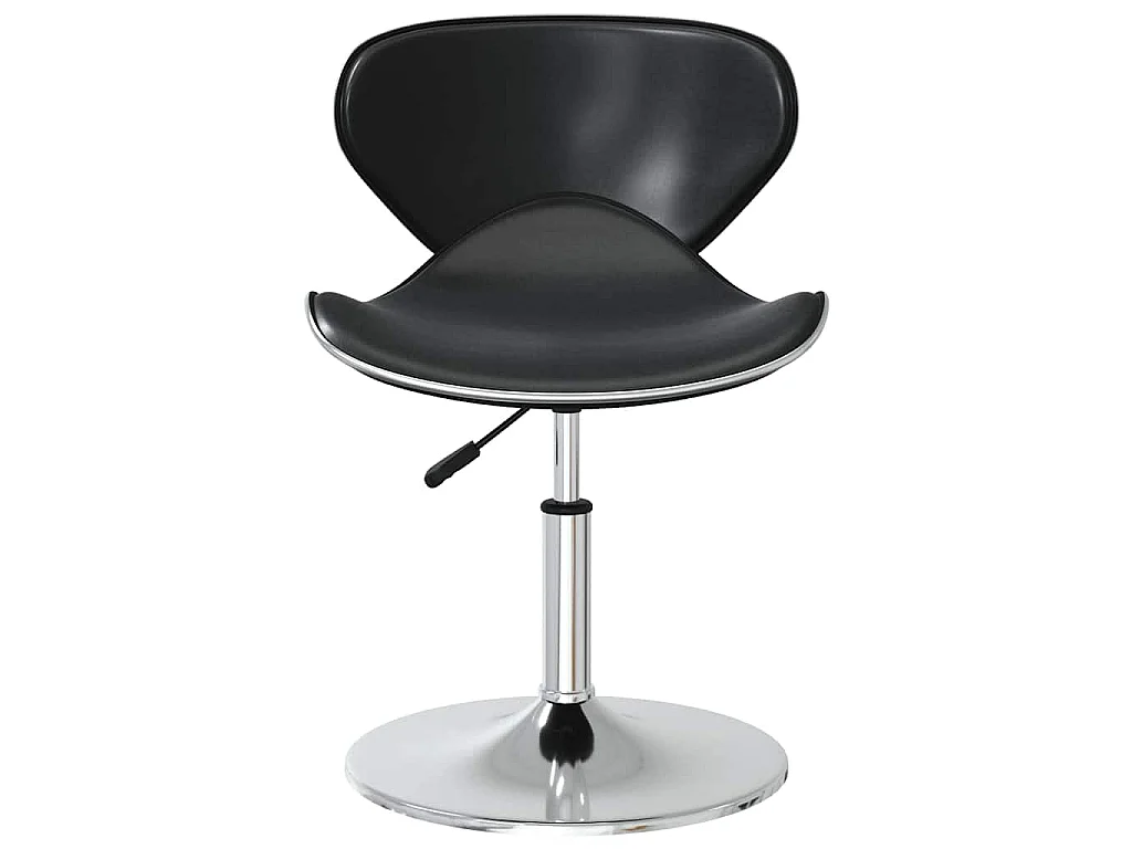 Cadeiras de jantar 2 pcs couro artificial preto