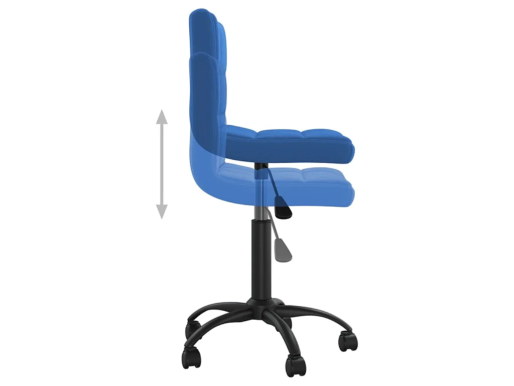 Esszimmerstuhl Drehbar Blau Samt