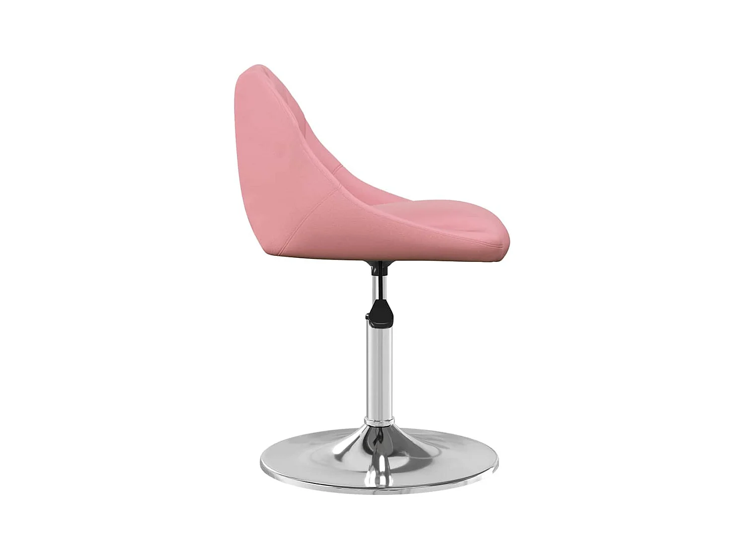 Chaises pivotantes à manger lot de 2 Rose Velours