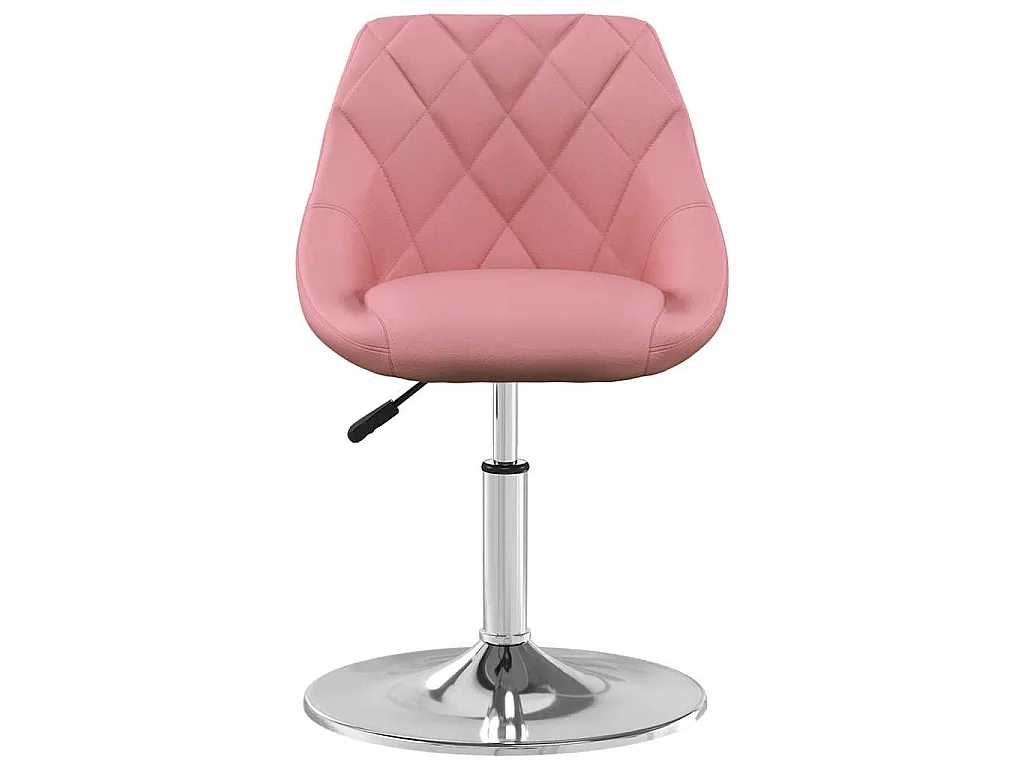 Eetkamerstoelen draaibaar 2 st fluweel roze