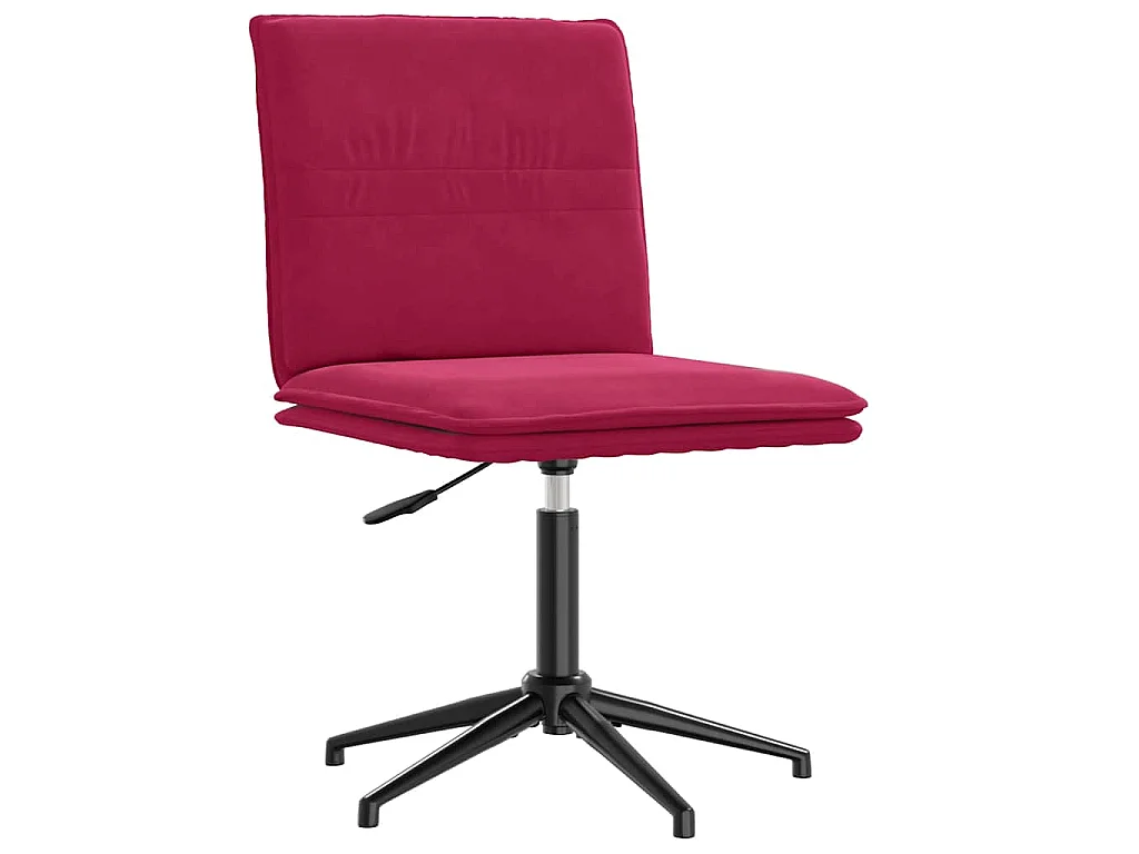 Chaise à manger Rouge bordeaux Velours