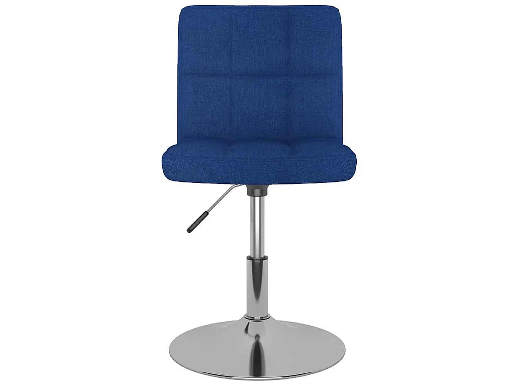 Chaises pivotantes à manger lot de 2 bleu tissu