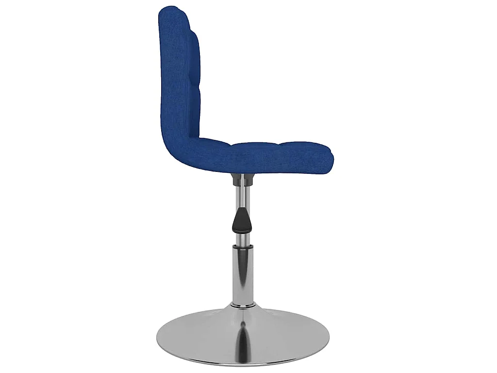 Chaises pivotantes à manger lot de 2 bleu tissu
