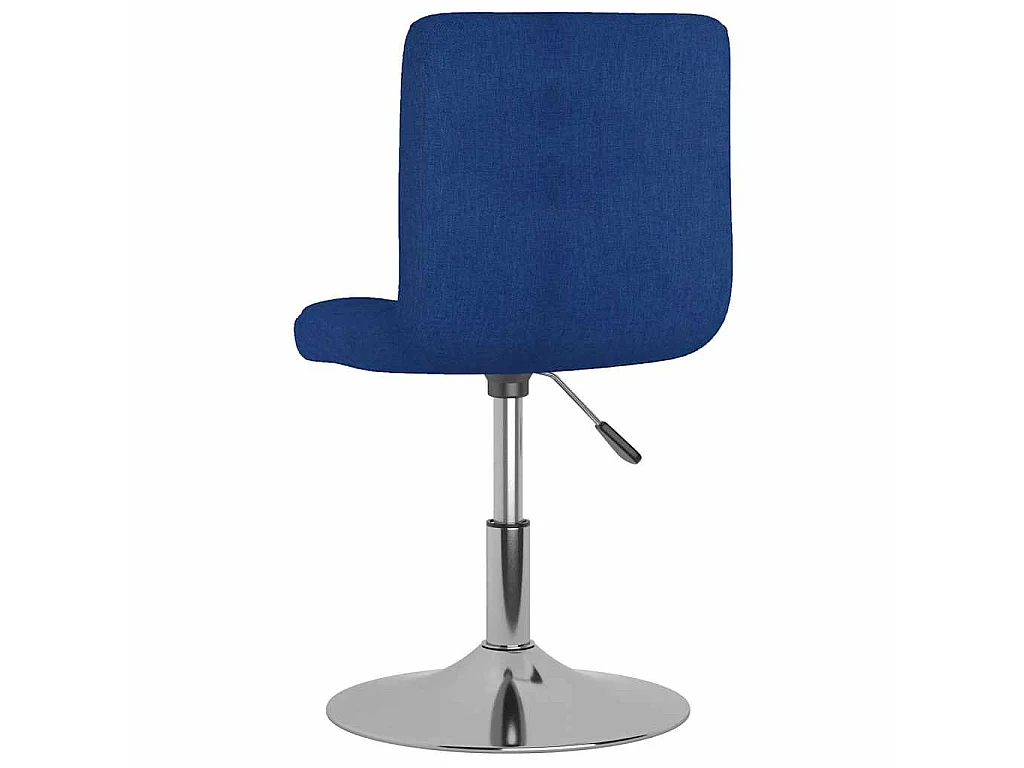 Chaises pivotantes à manger lot de 2 bleu tissu