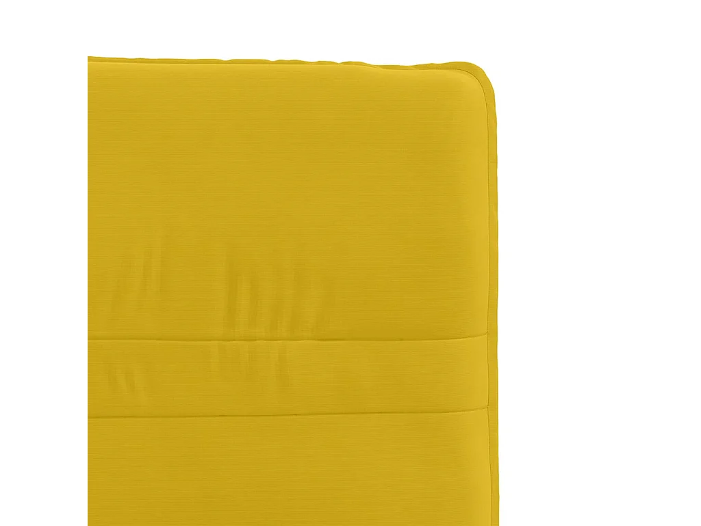 Chaises à manger lot de 4 jaune velours