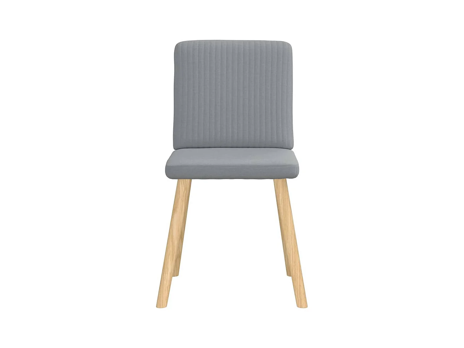 Chaises à manger lot de 6 gris clair tissu