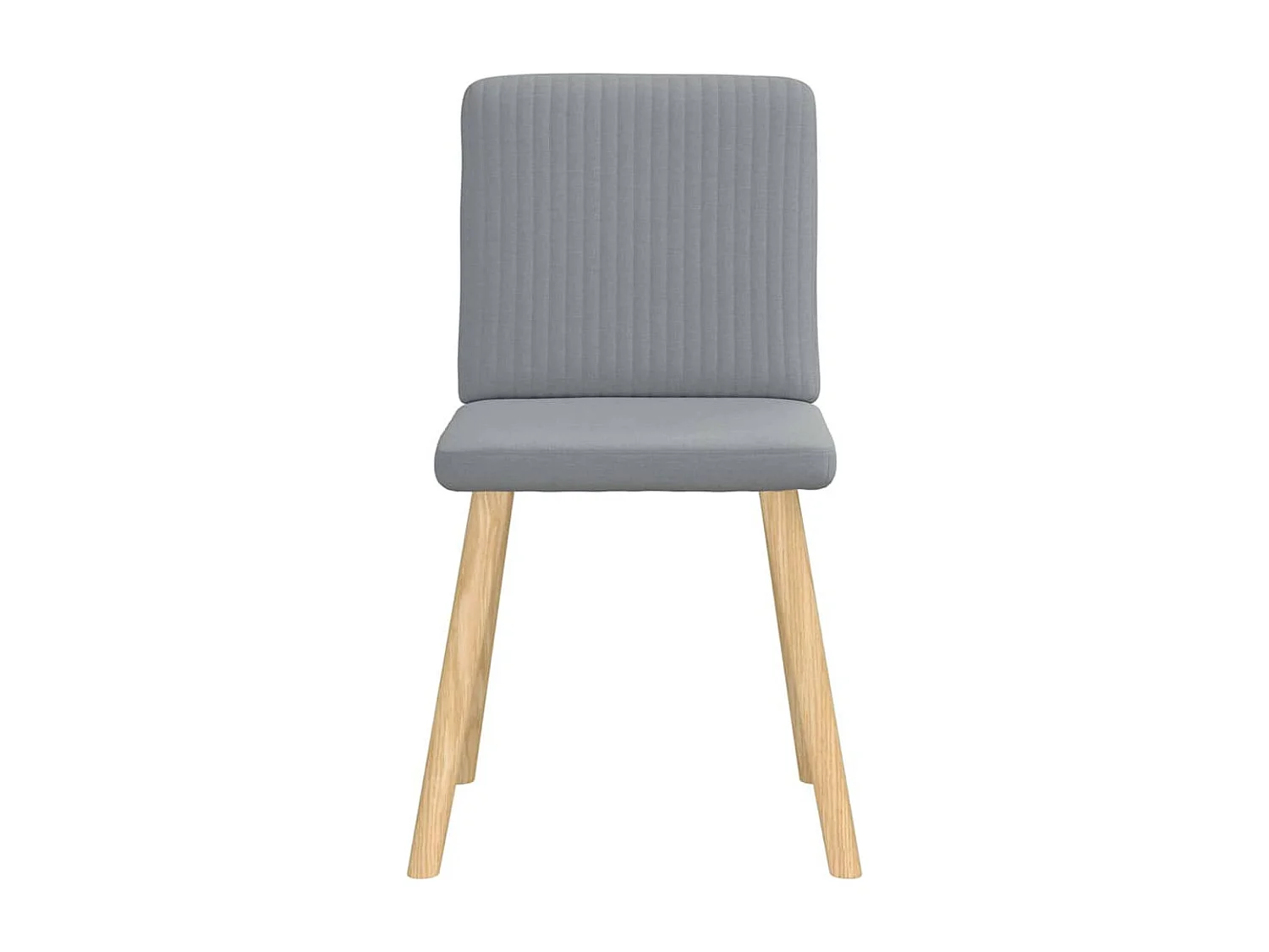 Chaises à manger lot de 6 gris clair tissu