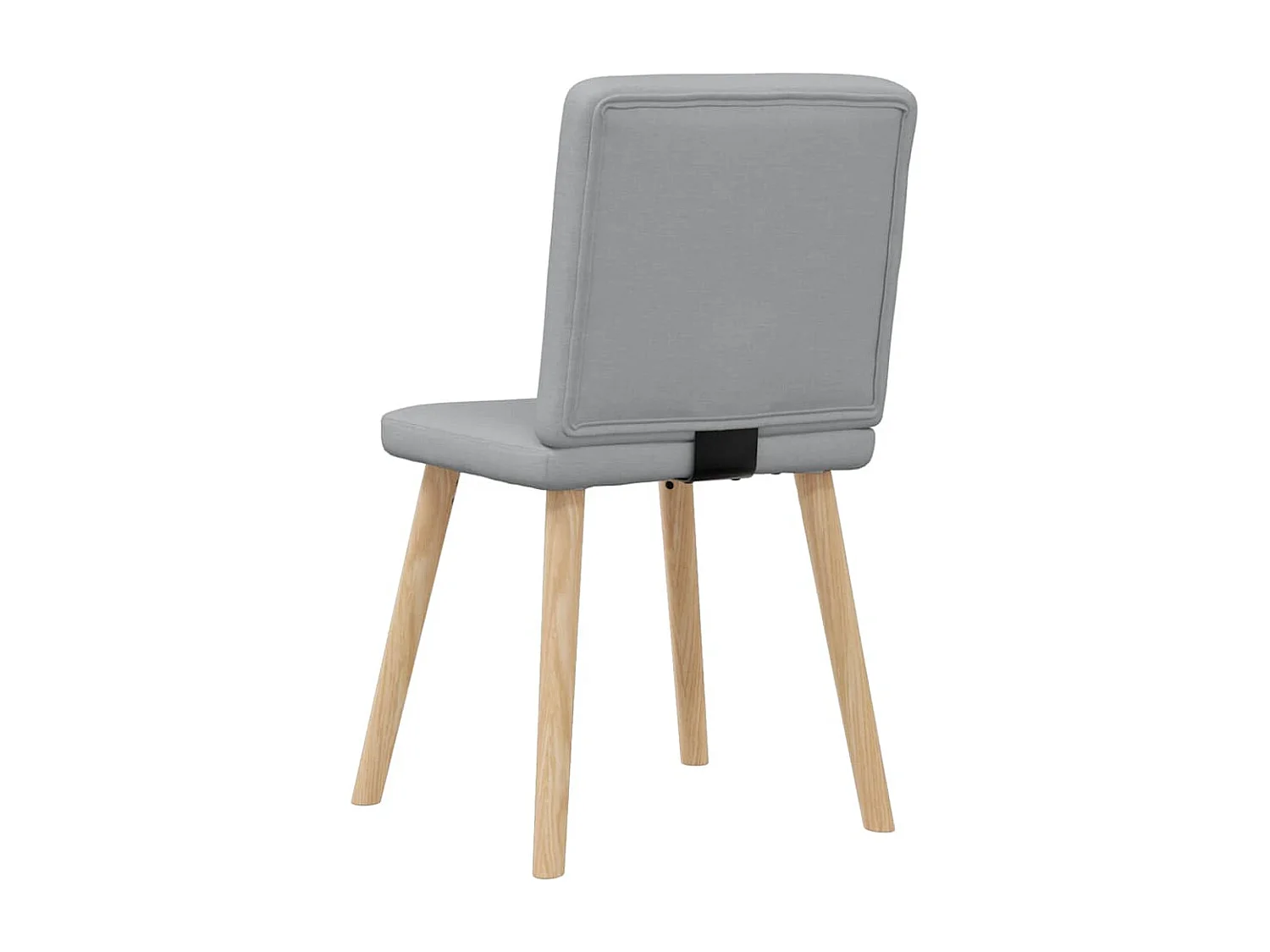 Chaises à manger lot de 6 gris clair tissu