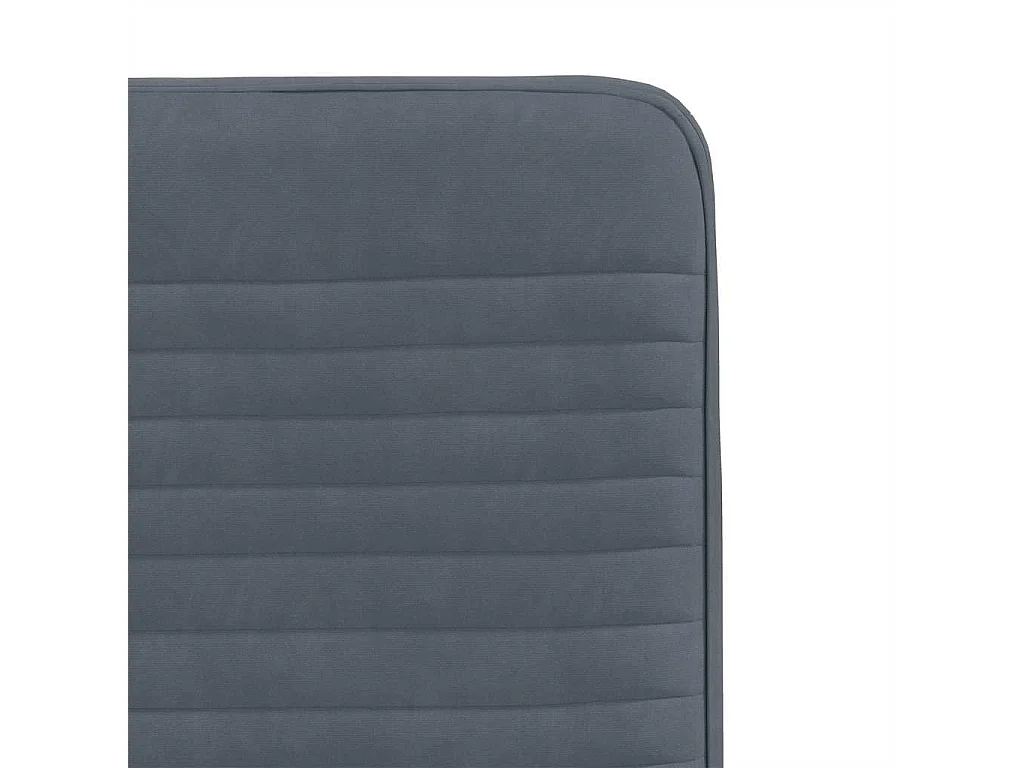 Chaises à manger lot de 2 Gris foncé Velours
