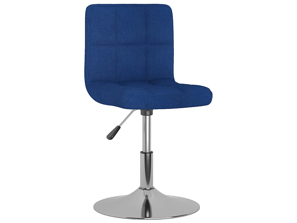 Chaises pivotantes à manger lot de 6 bleu tissu