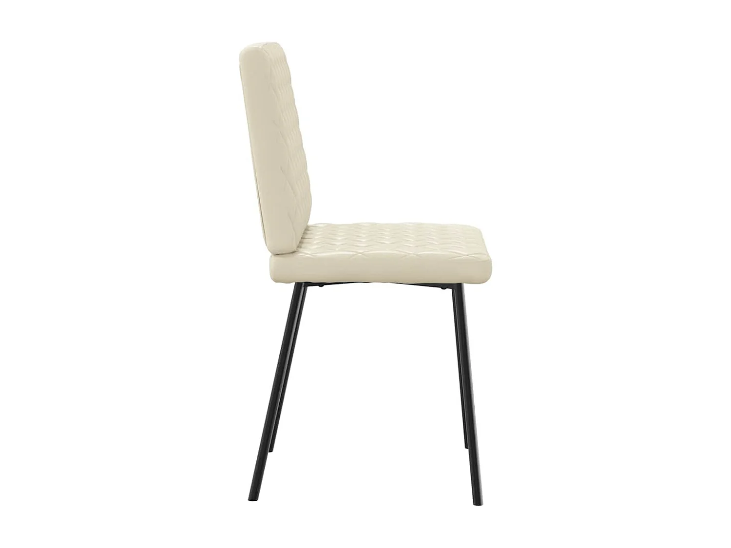 Cadeiras de jantar 4 pcs couro art. creme