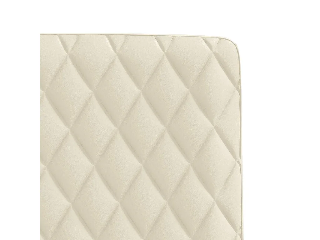 Cadeiras de jantar 4 pcs couro art. creme