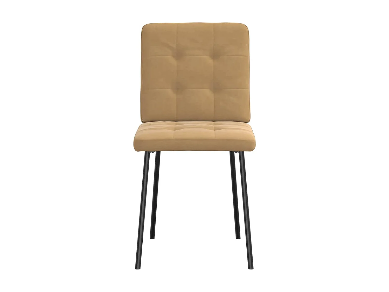 Cadeiras de jantar 2 pcs veludo castanho