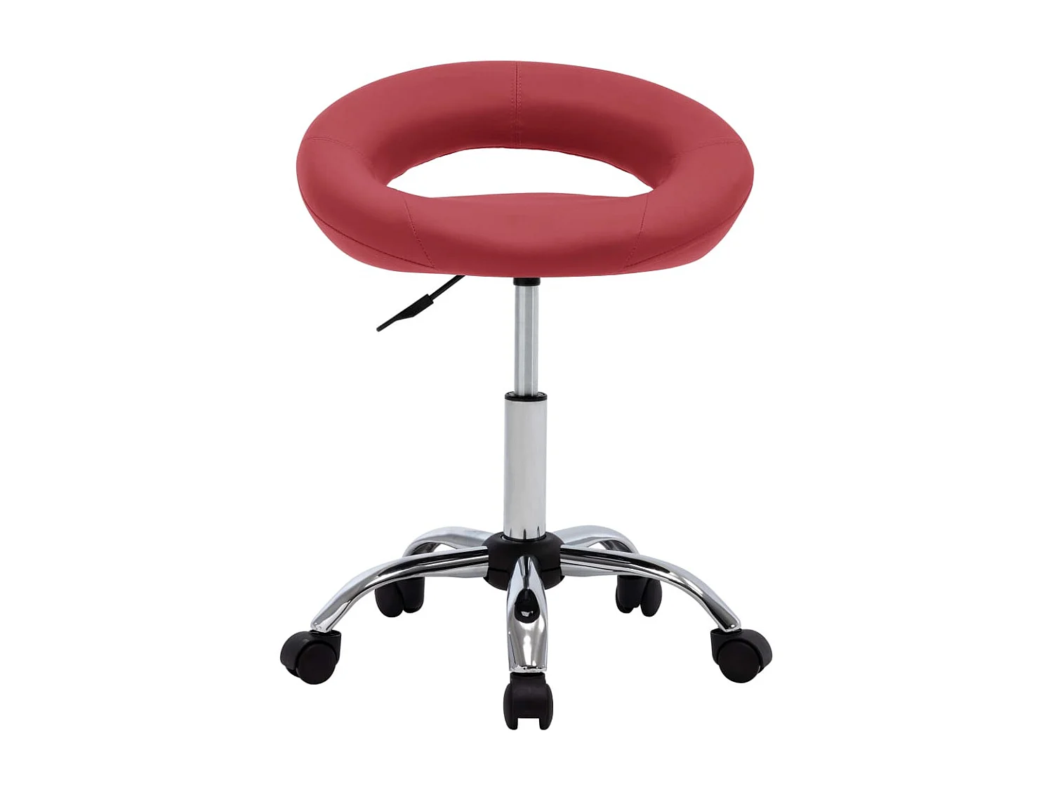 Chaise pivotante à dîner Rouge bordeaux Similicuir