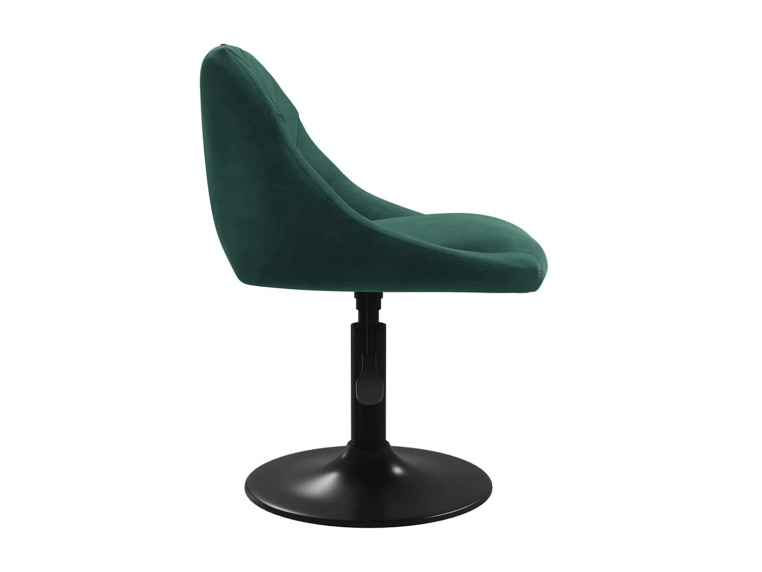 Chaise de salle à manger Vert foncé Velours