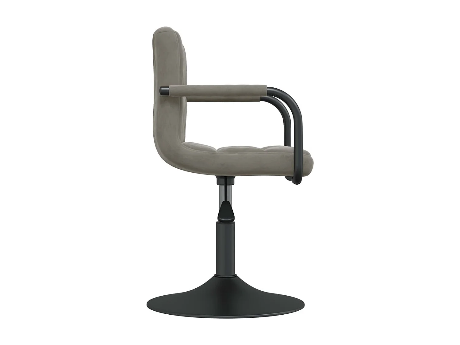 Chaises pivotantes à manger lot de 2 gris clair velours