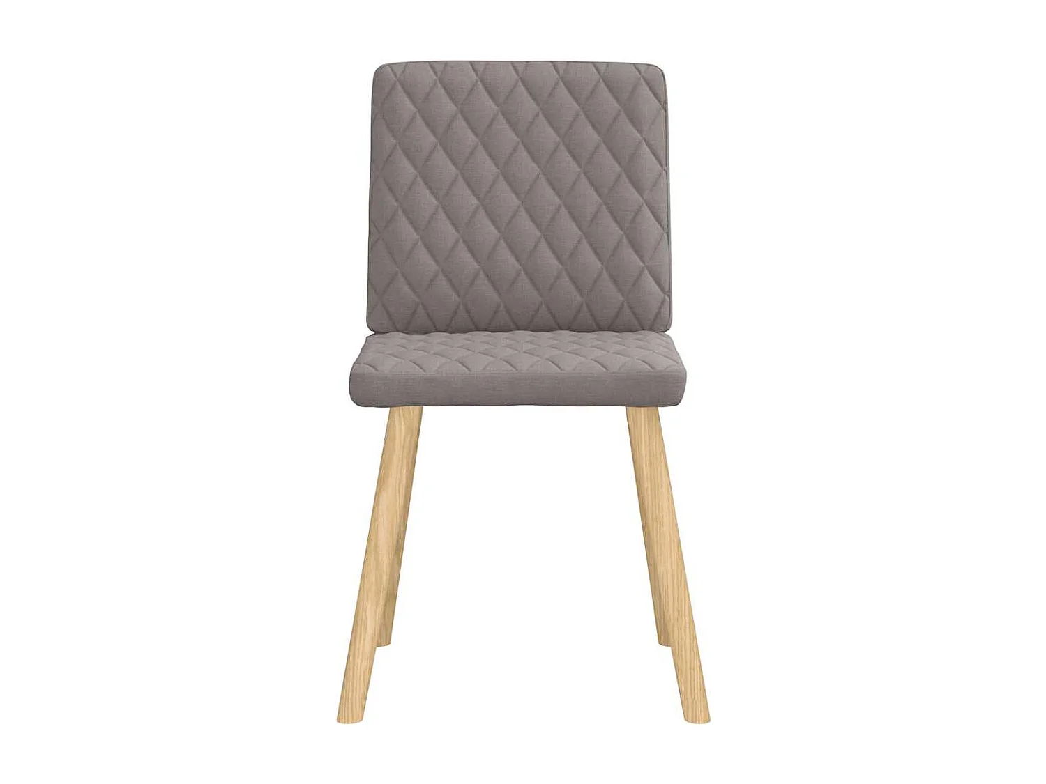 Chaises à manger lot de 4 taupe tissu