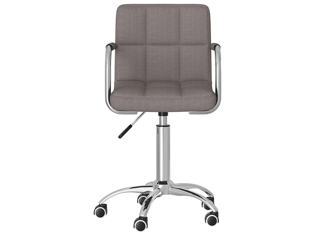 Esszimmerstuhl Drehbar Taupe Stoff