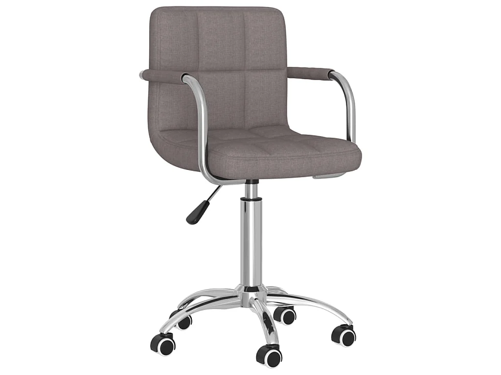 Esszimmerstuhl Drehbar Taupe Stoff
