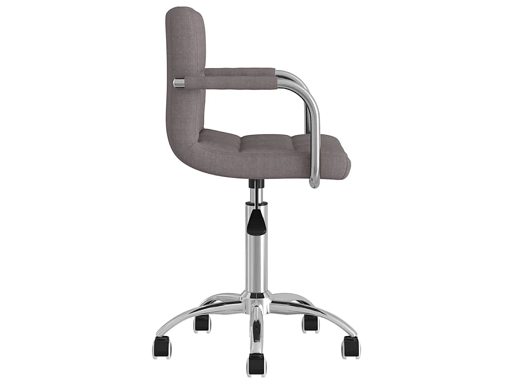 Esszimmerstuhl Drehbar Taupe Stoff