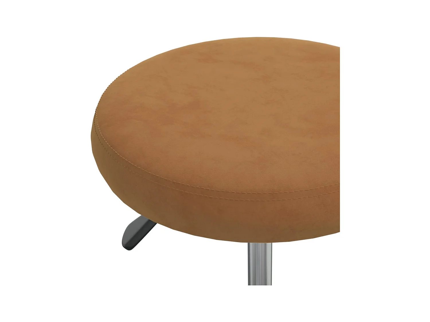 Chaise de salle à manger Marron Velours