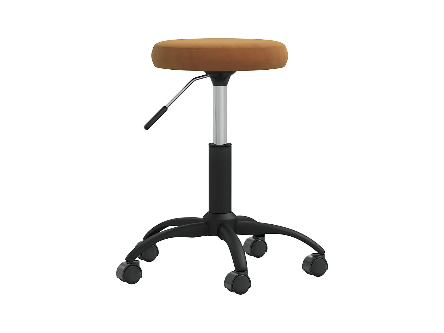 Chaise de salle à manger Marron Velours