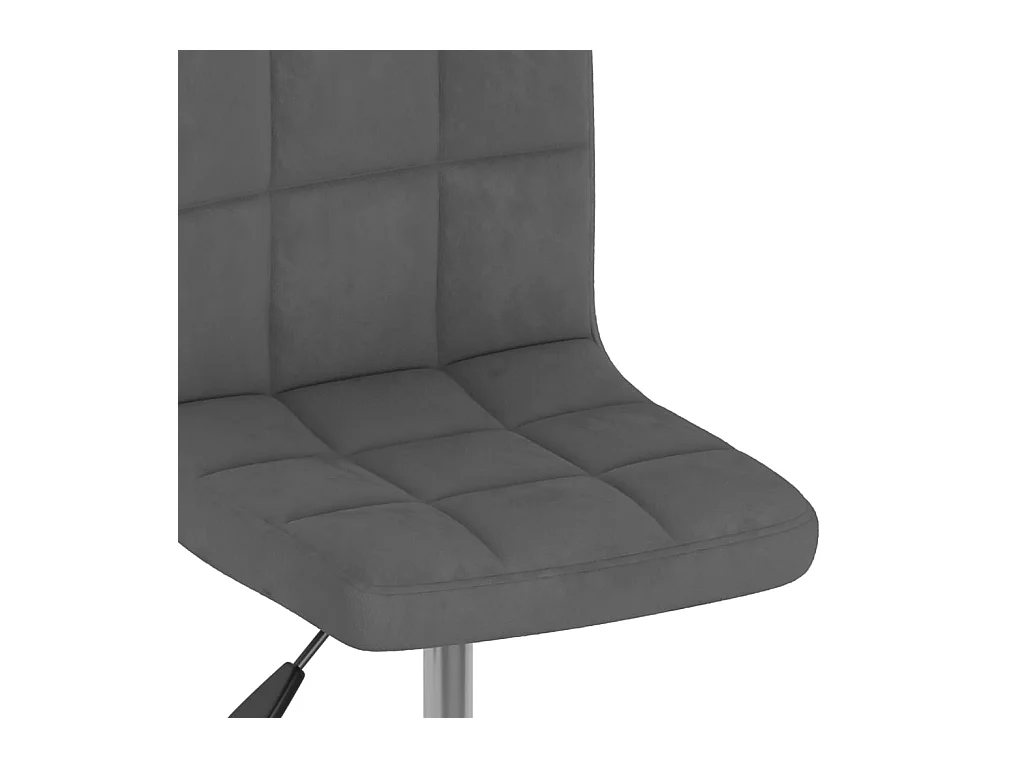 Eetkamerstoelen draaibaar 6 st fluweel donkergrijs