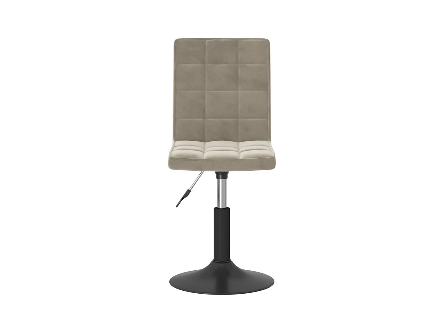 Chaises pivotantes à manger lot de 6 gris clair velours