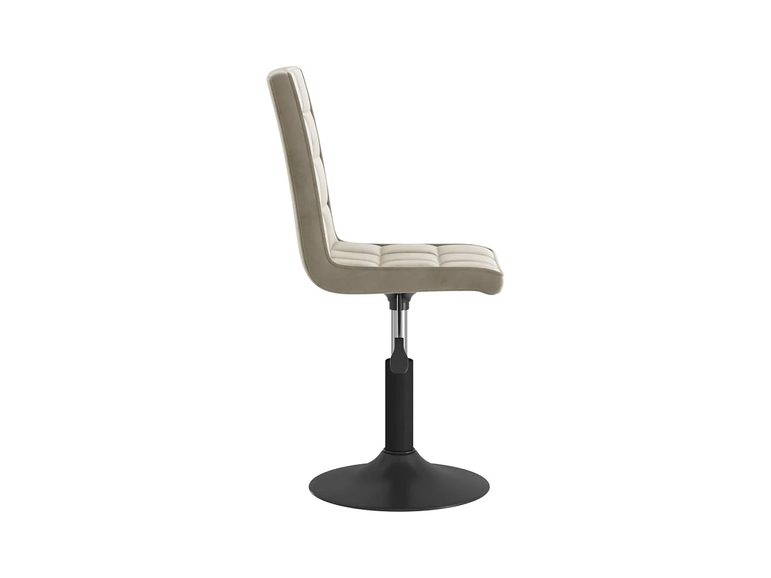 Chaises pivotantes à manger lot de 6 gris clair velours