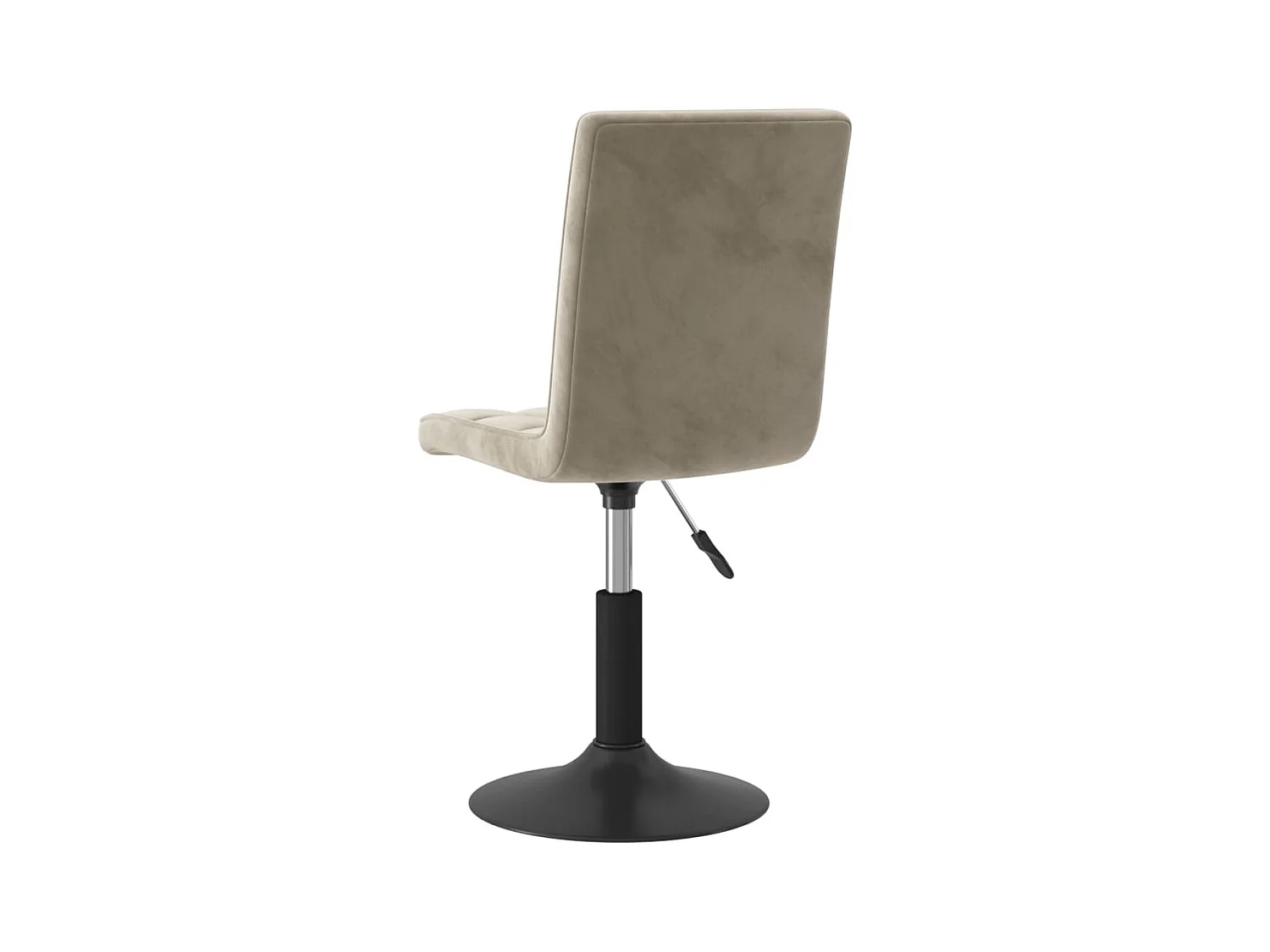Chaises pivotantes à manger lot de 6 gris clair velours