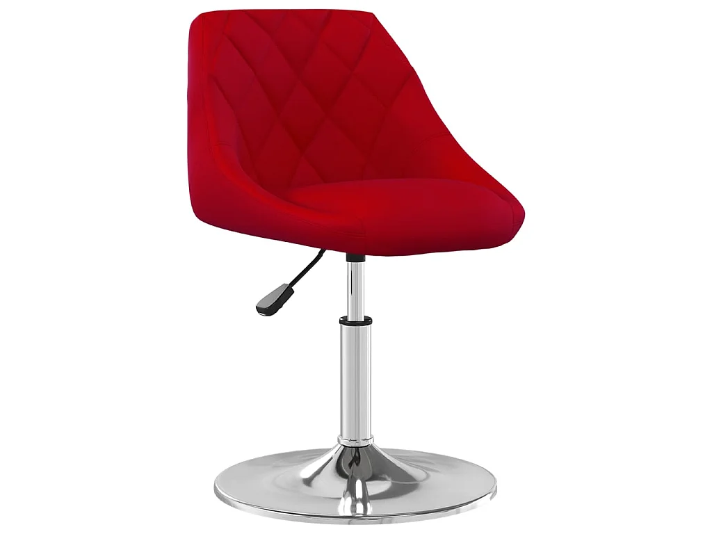 Cadeiras de jantar giratórias 6 pcs veludo vermelho tinto