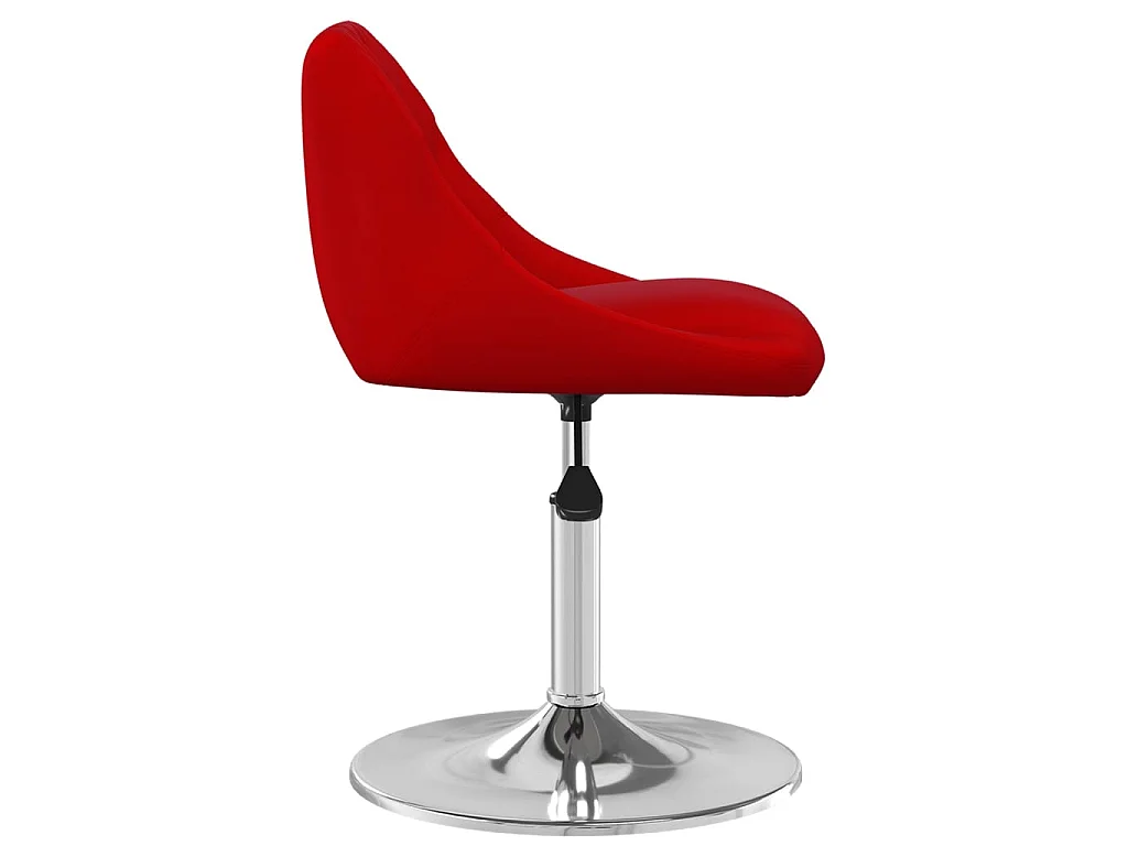 Cadeiras de jantar giratórias 6 pcs veludo vermelho tinto
