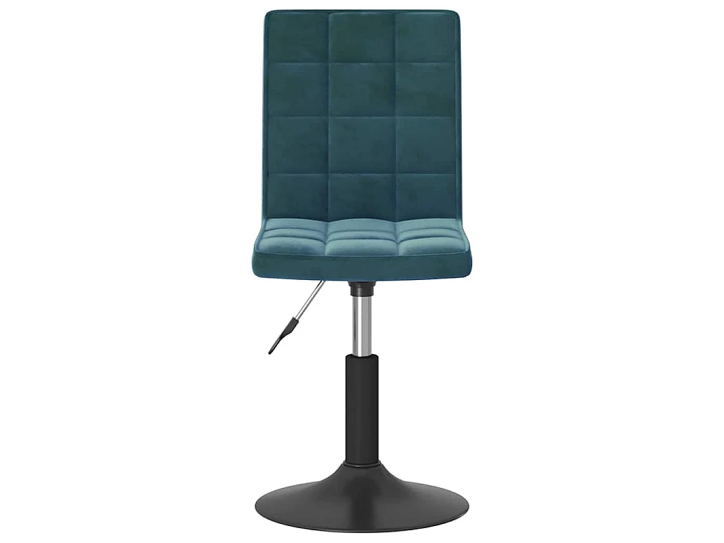 Chaises pivotantes à manger lot de 4 bleu velours