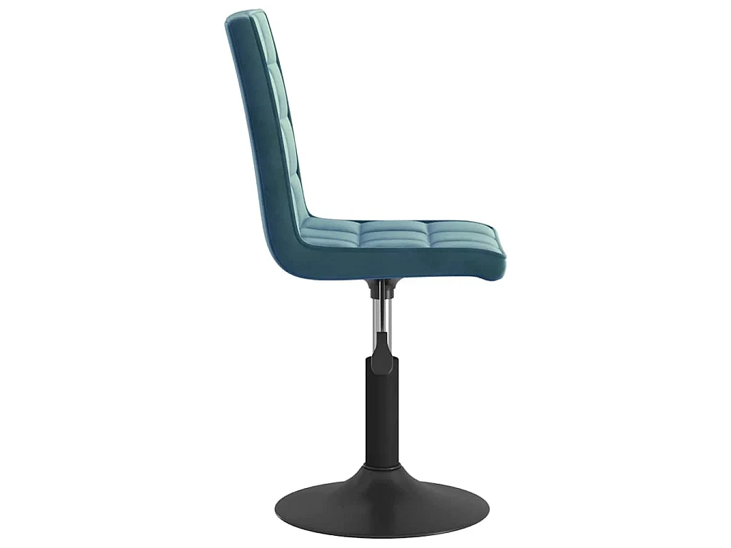 Chaises pivotantes à manger lot de 4 bleu velours