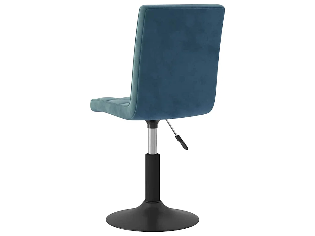 Chaises pivotantes à manger lot de 4 bleu velours
